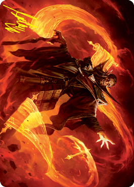 Plargg, Dean of Chaos Art Card (Gold-Stamped Signature) [Strixhaven: School of Mages Art Series] | Dumpster Cat Games