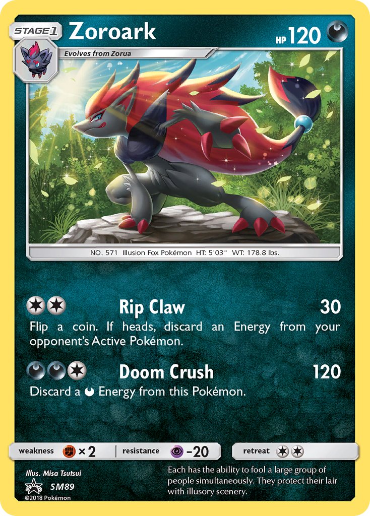 Zoroark (SM89) [Sun & Moon: Black Star Promos] | Dumpster Cat Games