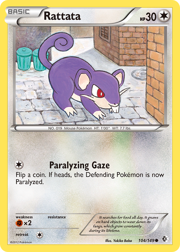 Rattata (104/149) [Black & White: Boundaries Crossed] | Dumpster Cat Games