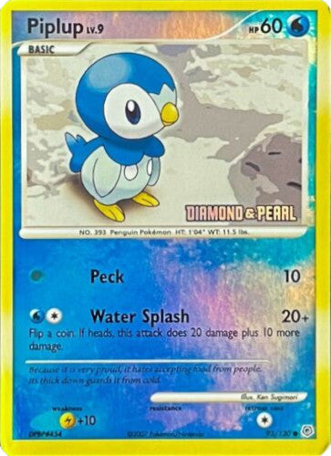 Piplup (93/130) (Diamond and Pearl) [Burger King Promos: 2008 Collection] | Dumpster Cat Games