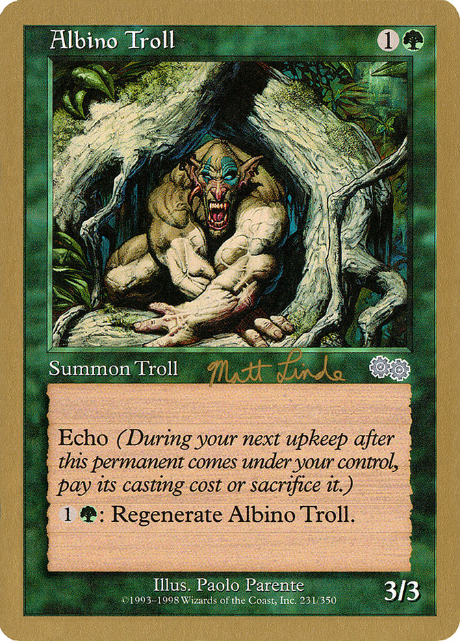 Albino Troll (Matt Linde) [World Championship Decks 1999] | Dumpster Cat Games