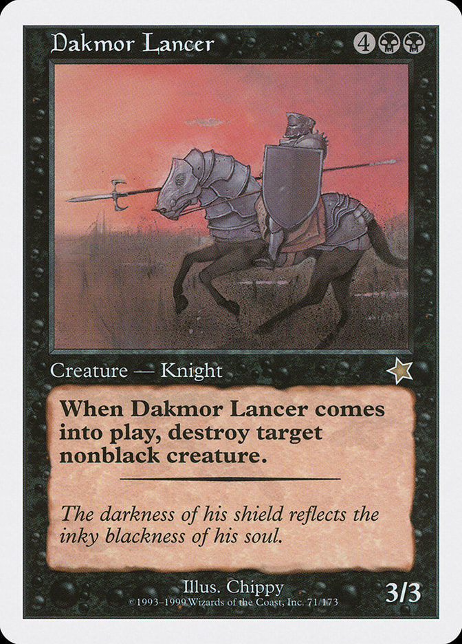 Dakmor Lancer [Starter 1999] | Dumpster Cat Games