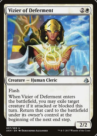 Vizier of Deferment [Amonkhet] | Dumpster Cat Games