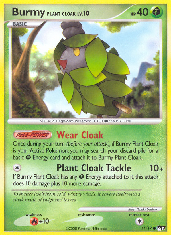 Burmy Plant Cloak (11/17) [POP Series 7] | Dumpster Cat Games