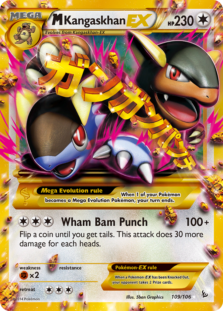 M Kangaskhan EX (109/106) [XY: Flashfire] | Dumpster Cat Games