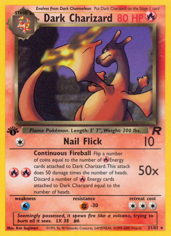 Dark Charizard (21/82) [Team Rocket 1st Edition] | Dumpster Cat Games