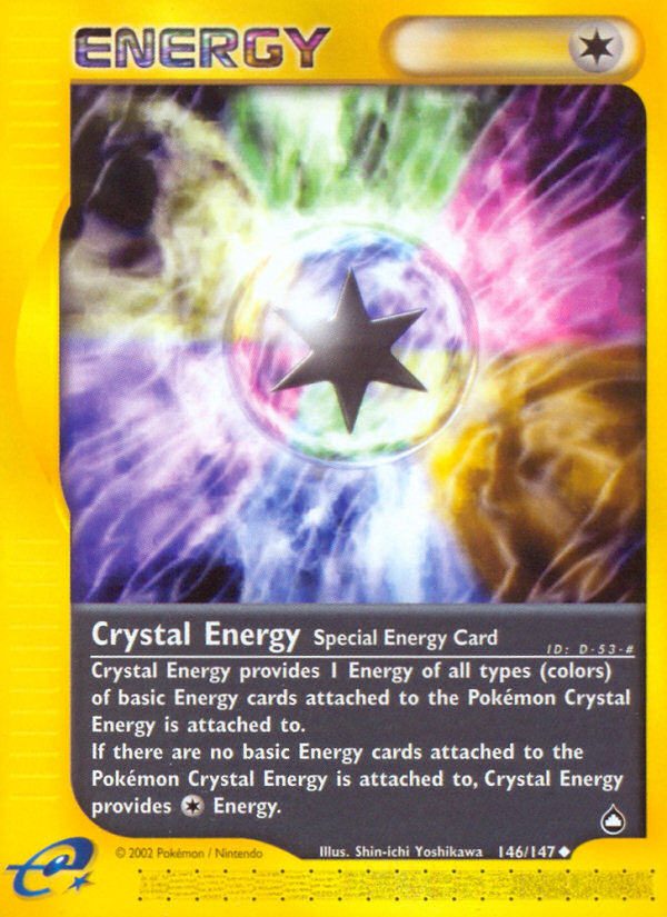 Crystal Energy (146/147) [Aquapolis] | Dumpster Cat Games