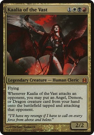 Kaalia of the Vast (Oversized) [Commander 2011 Oversized] | Dumpster Cat Games