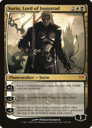 Sorin, Lord of Innistrad [Dark Ascension] | Dumpster Cat Games