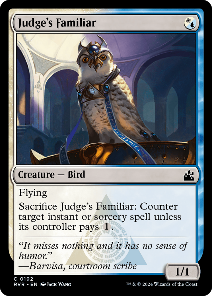 Judge's Familiar [Ravnica Remastered] | Dumpster Cat Games