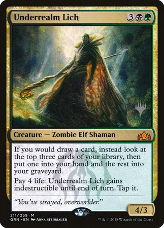 Underrealm Lich [Guilds of Ravnica Promos] | Dumpster Cat Games