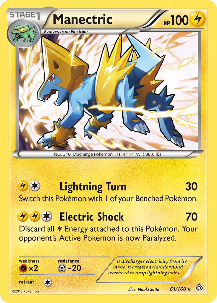 Manectric (61/160) [XY: Primal Clash] | Dumpster Cat Games