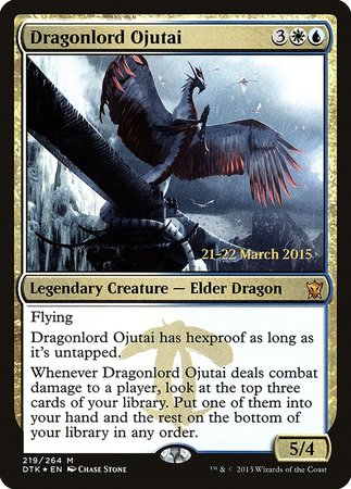 Dragonlord Ojutai [Dragons of Tarkir Promos] | Dumpster Cat Games