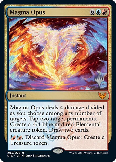 Magma Opus (Promo Pack) [Strixhaven: School of Mages Promos] | Dumpster Cat Games