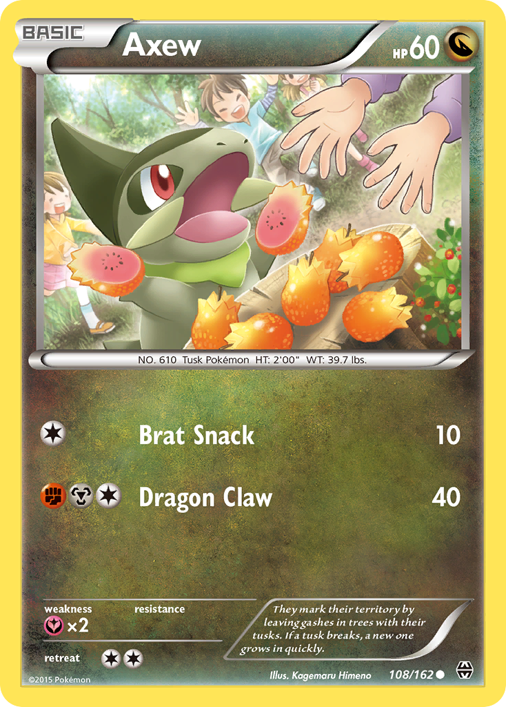 Axew (108/162) [XY: BREAKthrough] | Dumpster Cat Games