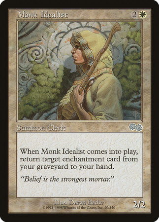 Monk Idealist [Urza's Saga] | Dumpster Cat Games