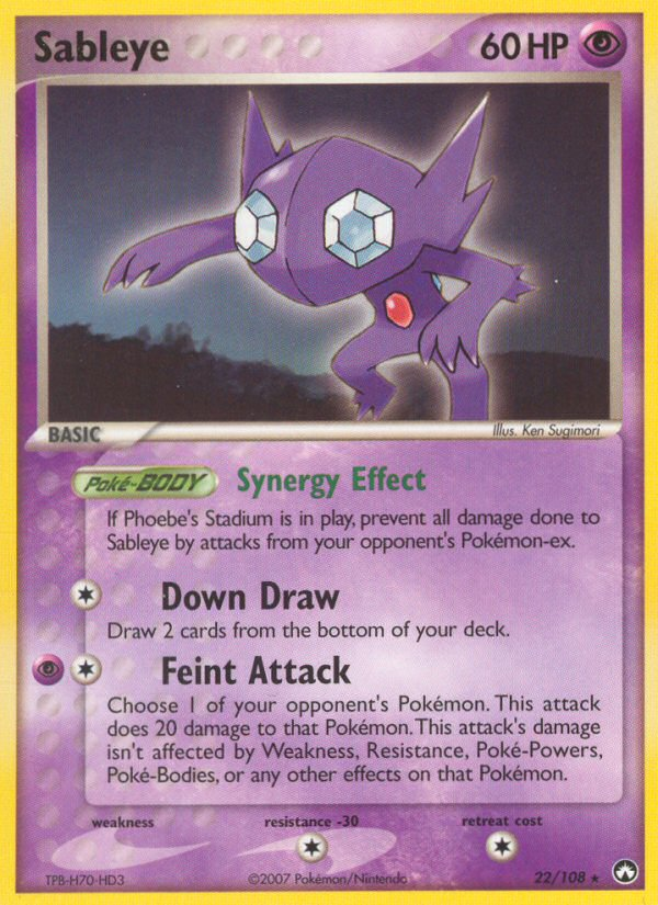 Sableye (22/108) [EX: Power Keepers] | Dumpster Cat Games