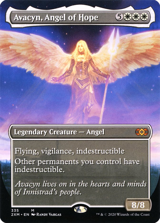 Avacyn, Angel of Hope (Borderless) [Double Masters] | Dumpster Cat Games