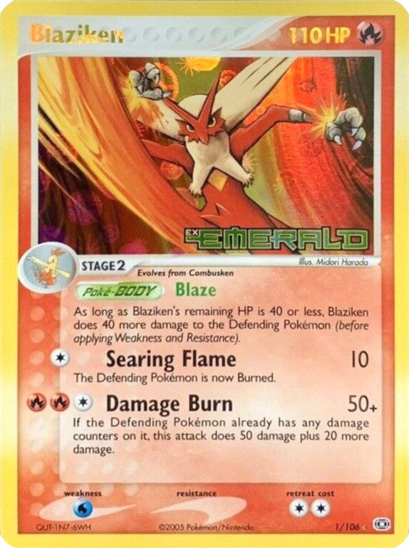 Blaziken (1/106) (Stamped) [EX: Emerald] | Dumpster Cat Games