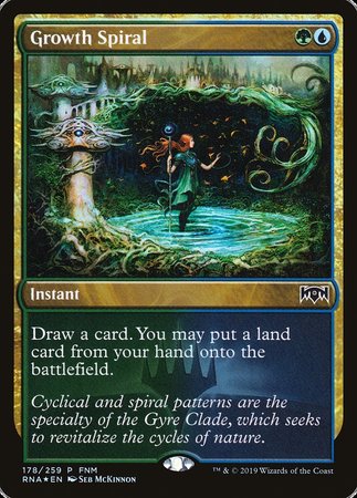 Growth Spiral [Ravnica Allegiance Promos] | Dumpster Cat Games