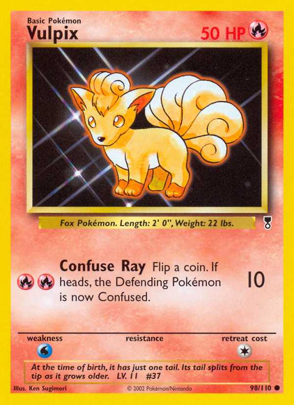 Vulpix (98/110) [Legendary Collection] | Dumpster Cat Games