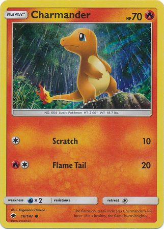 Charmander (18/147) (Premium Collection Promo) [Sun & Moon: Burning Shadows] | Dumpster Cat Games