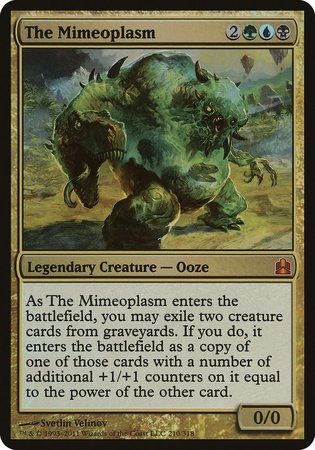 The Mimeoplasm (Oversized) [Commander 2011 Oversized] | Dumpster Cat Games