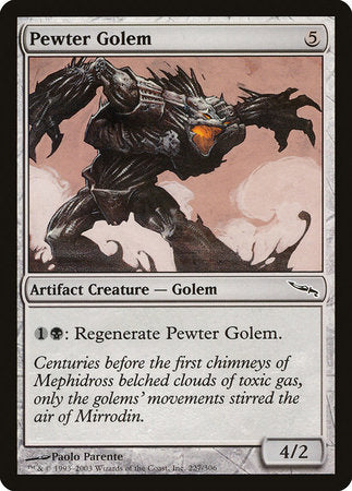 Pewter Golem [Mirrodin] | Dumpster Cat Games