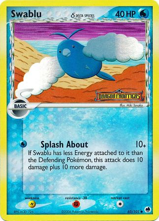 Swablu (65/101) (Delta Species) (Stamped) [EX: Dragon Frontiers] | Dumpster Cat Games