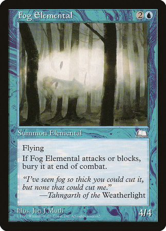 Fog Elemental [Weatherlight] | Dumpster Cat Games