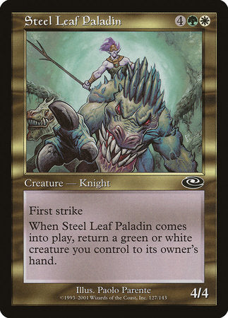 Steel Leaf Paladin [Planeshift] | Dumpster Cat Games