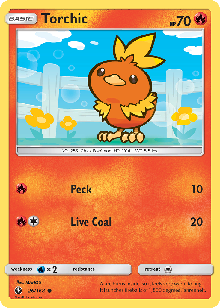 Torchic (26/168) [Sun & Moon: Celestial Storm] | Dumpster Cat Games