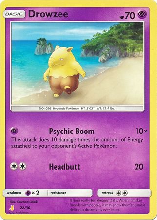 Drowzee (22/30) [Sun & Moon: Trainer Kit - Alolan Raichu] | Dumpster Cat Games