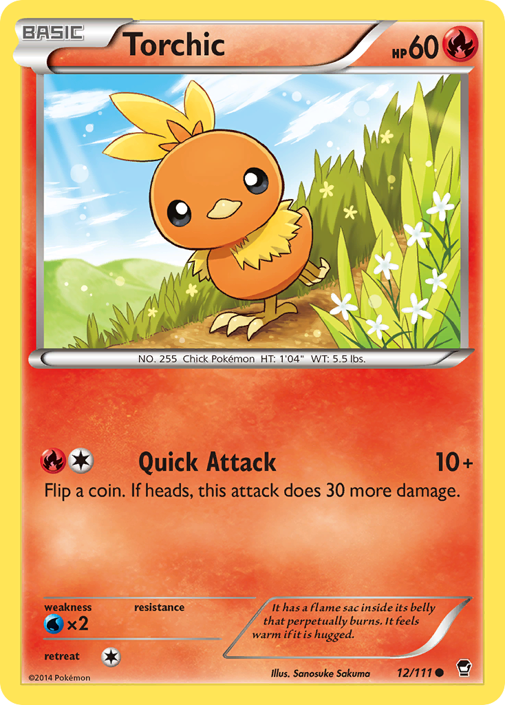 Torchic (12/111) [XY: Furious Fists] | Dumpster Cat Games