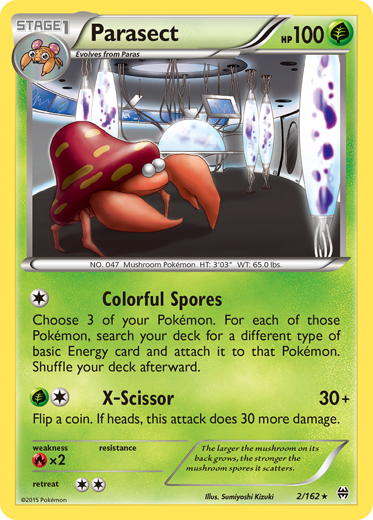 Parasect (2/162) [XY: BREAKthrough] | Dumpster Cat Games