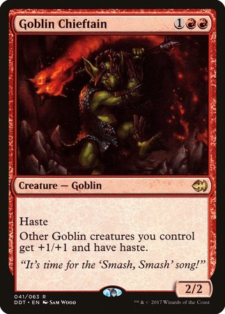 Goblin Chieftain [Duel Decks: Merfolk vs. Goblins] | Dumpster Cat Games