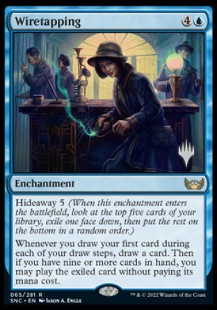 Wiretapping (Promo Pack) [Streets of New Capenna Promos] | Dumpster Cat Games