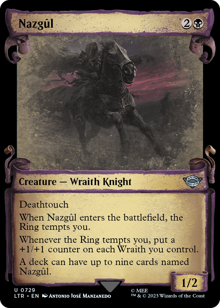 Nazgul (0729) [The Lord of the Rings: Tales of Middle-Earth Showcase Scrolls] | Dumpster Cat Games