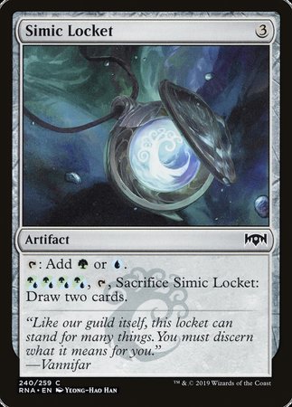 Simic Locket [Ravnica Allegiance] | Dumpster Cat Games