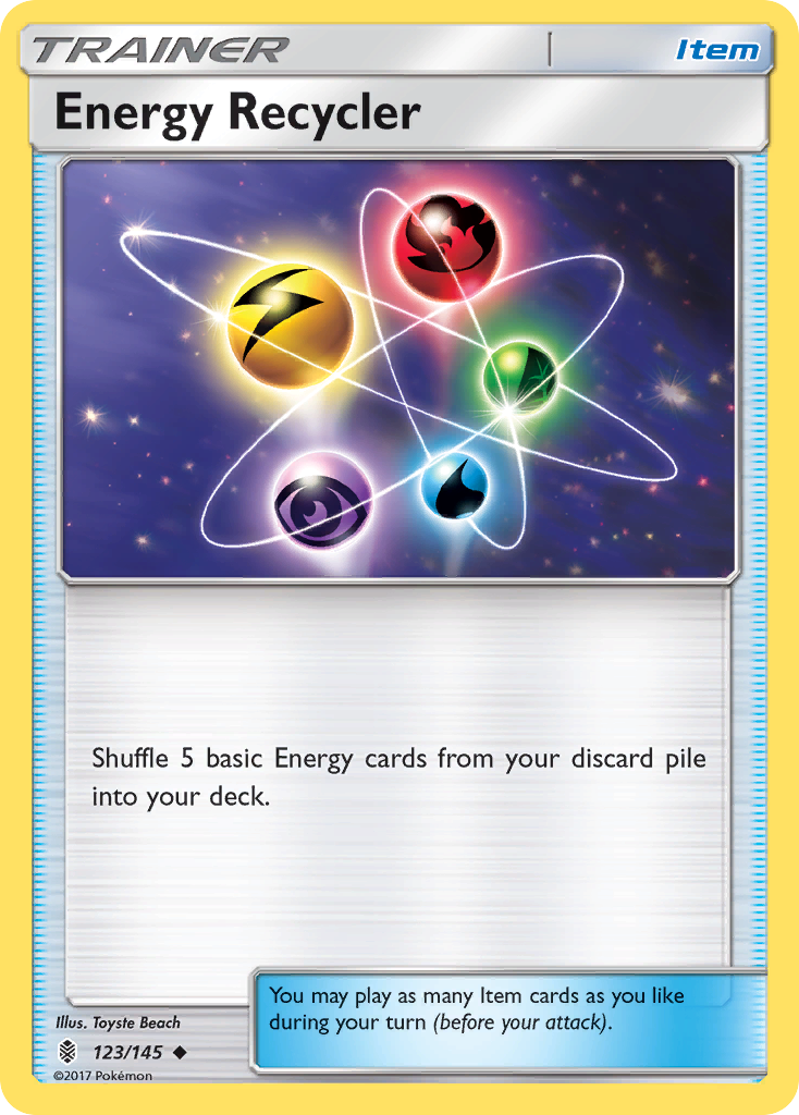 Energy Recycler (123/145) [Sun & Moon: Guardians Rising] | Dumpster Cat Games