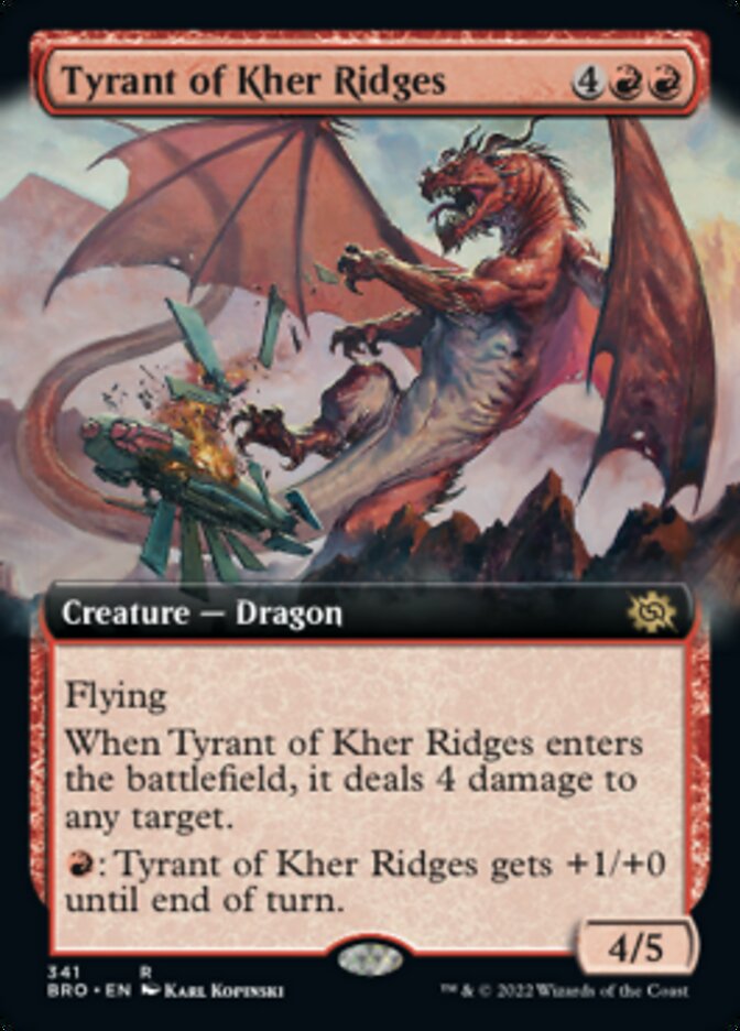 Tyrant of Kher Ridges (Extended Art) [The Brothers' War] | Dumpster Cat Games