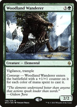 Woodland Wanderer [Battle for Zendikar Promos] | Dumpster Cat Games