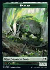 Bird (002) // Badger Double-sided Token [Dominaria United Tokens] | Dumpster Cat Games