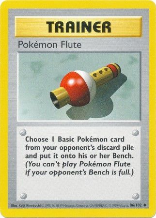 Pokemon Flute (86/102) [Base Set Shadowless Unlimited] | Dumpster Cat Games