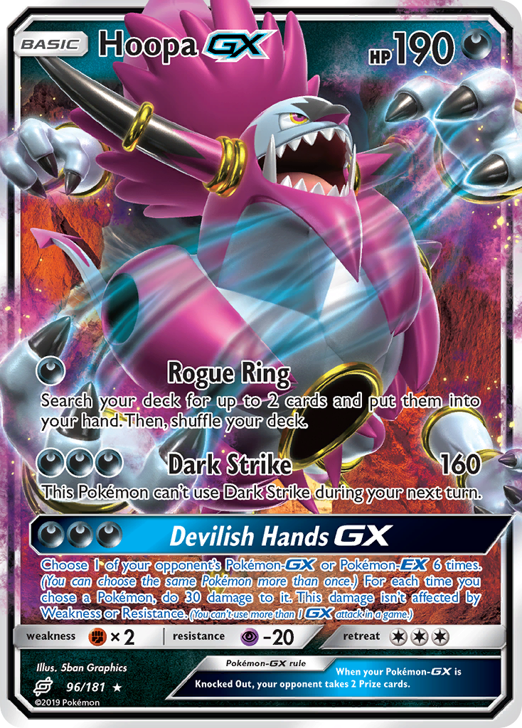 Hoopa GX (96/181) [Sun & Moon: Team Up] | Dumpster Cat Games