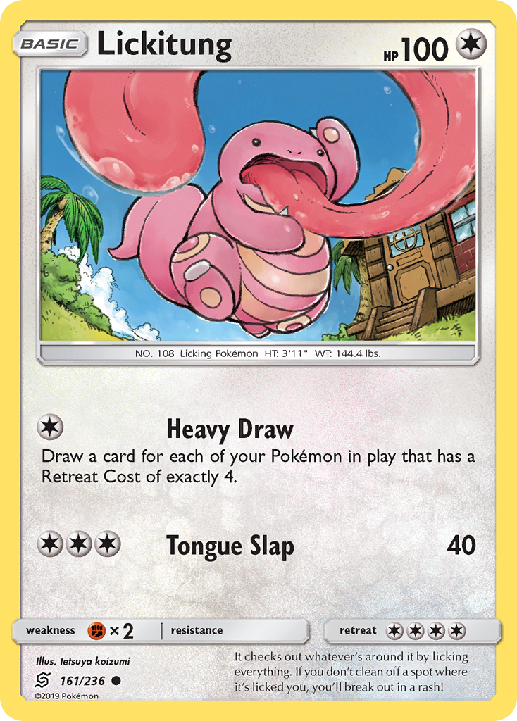 Lickitung (161/236) [Sun & Moon: Unified Minds] | Dumpster Cat Games