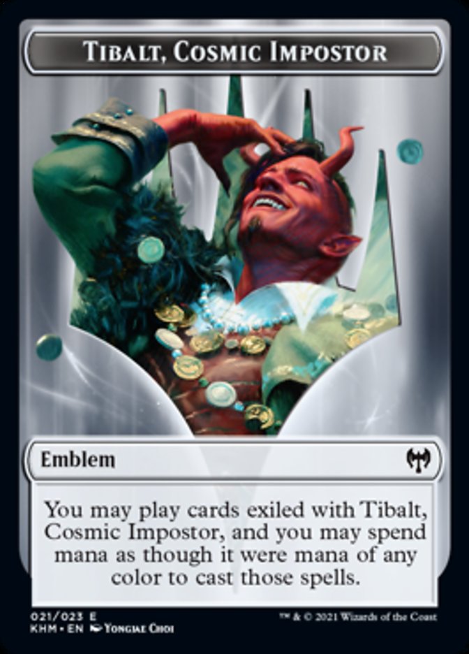 Emblem - Tibalt, Cosmic Impostor [Kaldheim] | Dumpster Cat Games