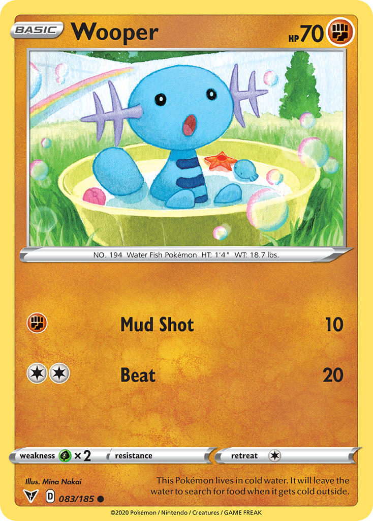 Wooper (083/185) [Sword & Shield: Vivid Voltage] | Dumpster Cat Games