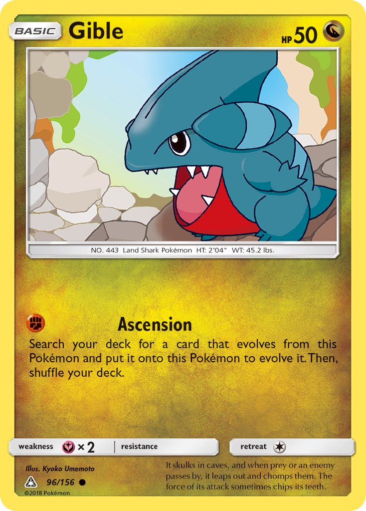 Gible (96/156) [Sun & Moon: Ultra Prism] | Dumpster Cat Games