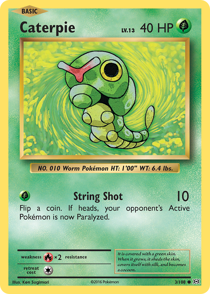 Caterpie (3/108) [XY: Evolutions] | Dumpster Cat Games